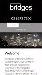 Mobile Screenshot of bridgeslawyers.com.au