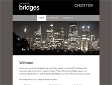 Tablet Screenshot of bridgeslawyers.com.au